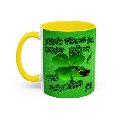 celtics logo - Accent Mug (green turf)