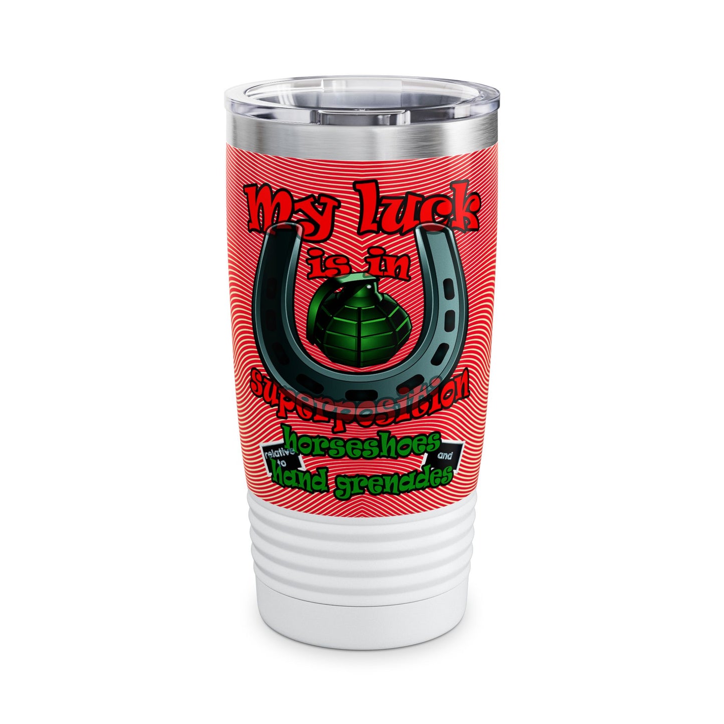 my luck - Ringneck Tumbler, 20oz (yellow-orange wave)