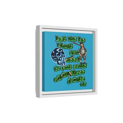 og - framed canvas art (turquoise)