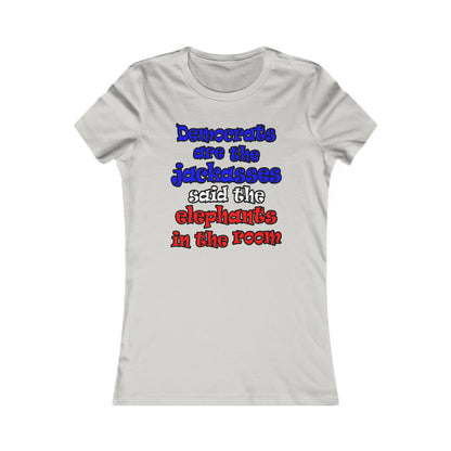 donkeys and elephants - Women's Favorite Tee
