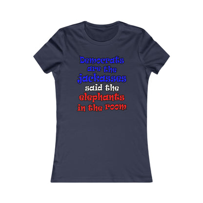 donkeys and elephants - Women's Favorite Tee