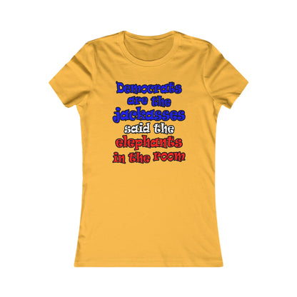 donkeys and elephants - Women's Favorite Tee