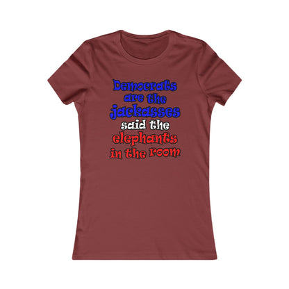 donkeys and elephants - Women's Favorite Tee