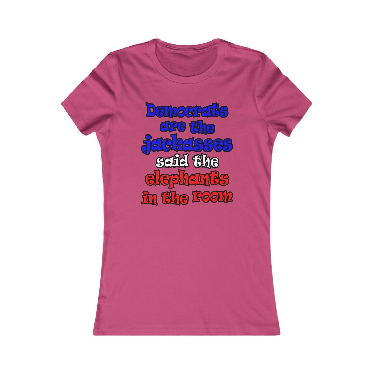 donkeys and elephants - Women's Favorite Tee