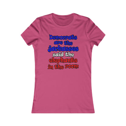 donkeys and elephants - Women's Favorite Tee