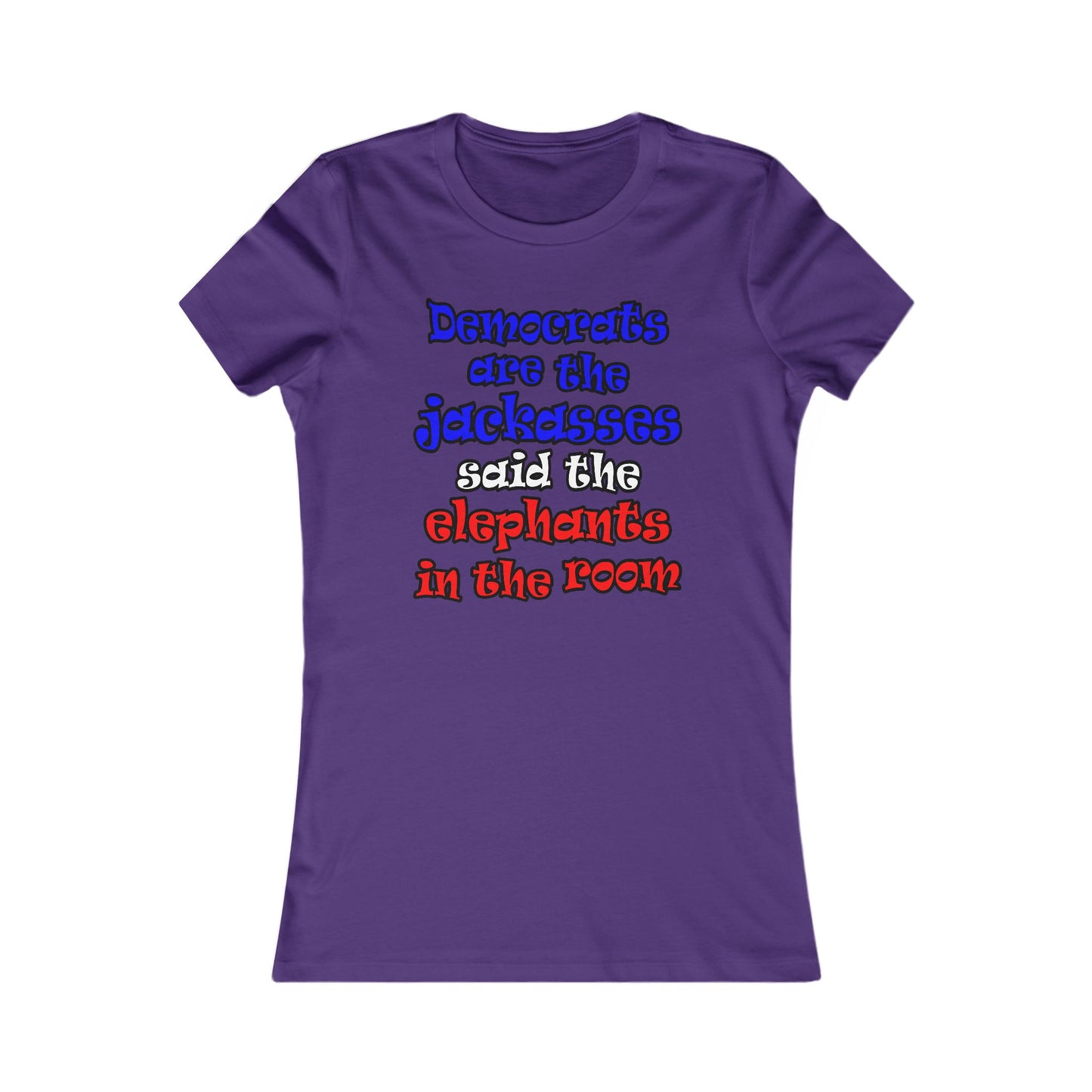 donkeys and elephants - Women's Favorite Tee