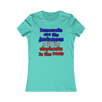 donkeys and elephants - Women's Favorite Tee