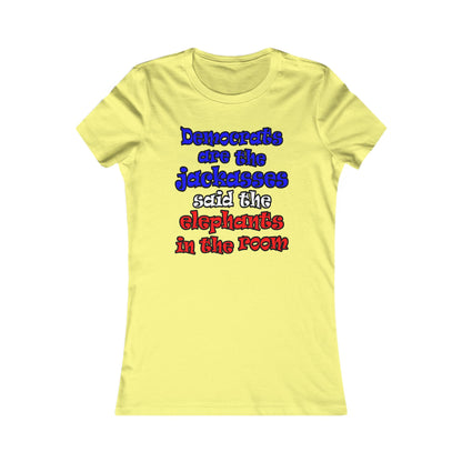 donkeys and elephants - Women's Favorite Tee