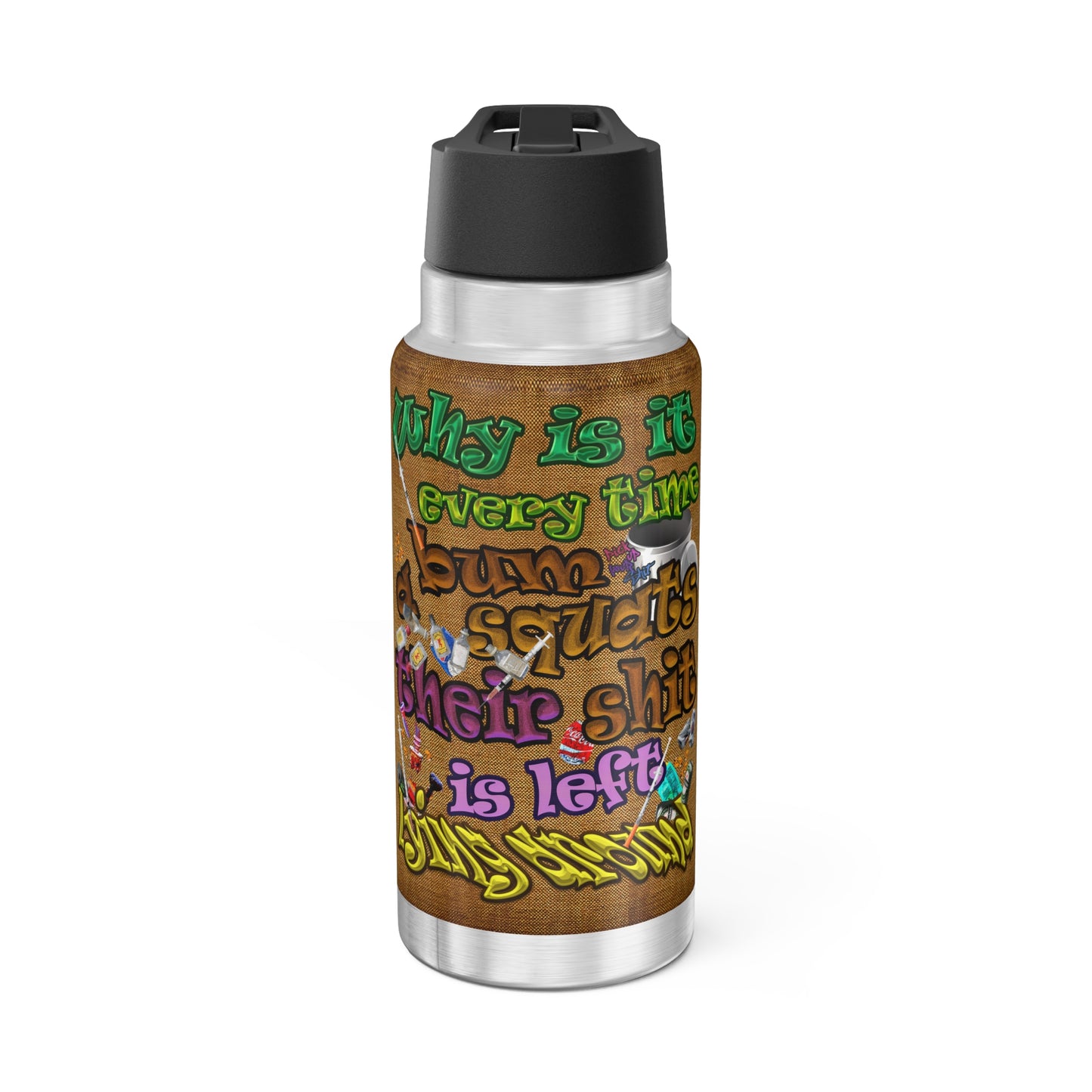 the bum's shit - Gator Tumbler, 32oz (brown papyrus)