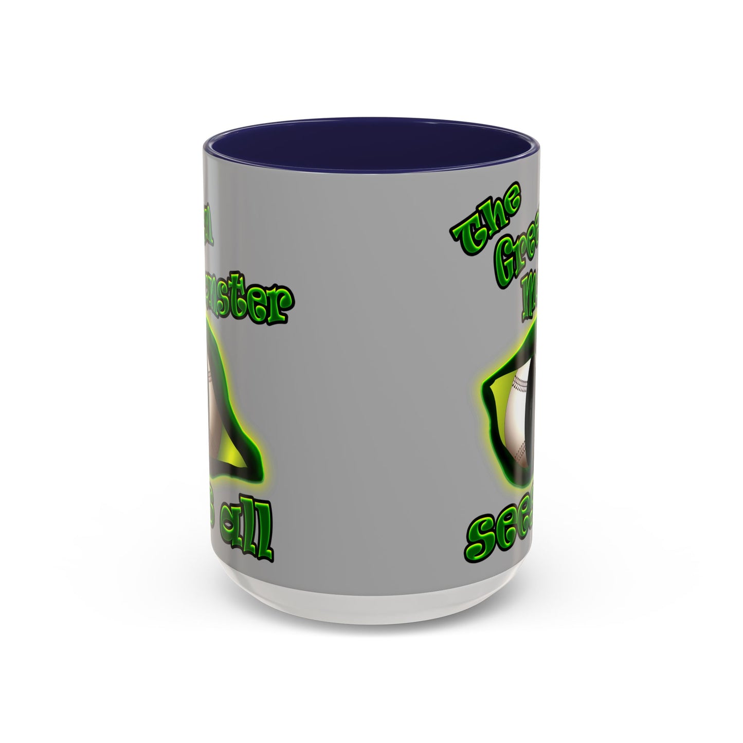 green monster - Accent Mug (light grey)