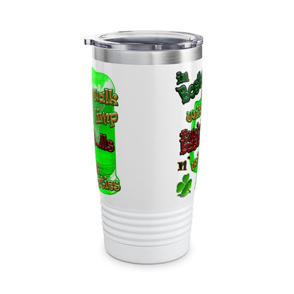 celtics logo - Ringneck Tumbler, 20oz (white)