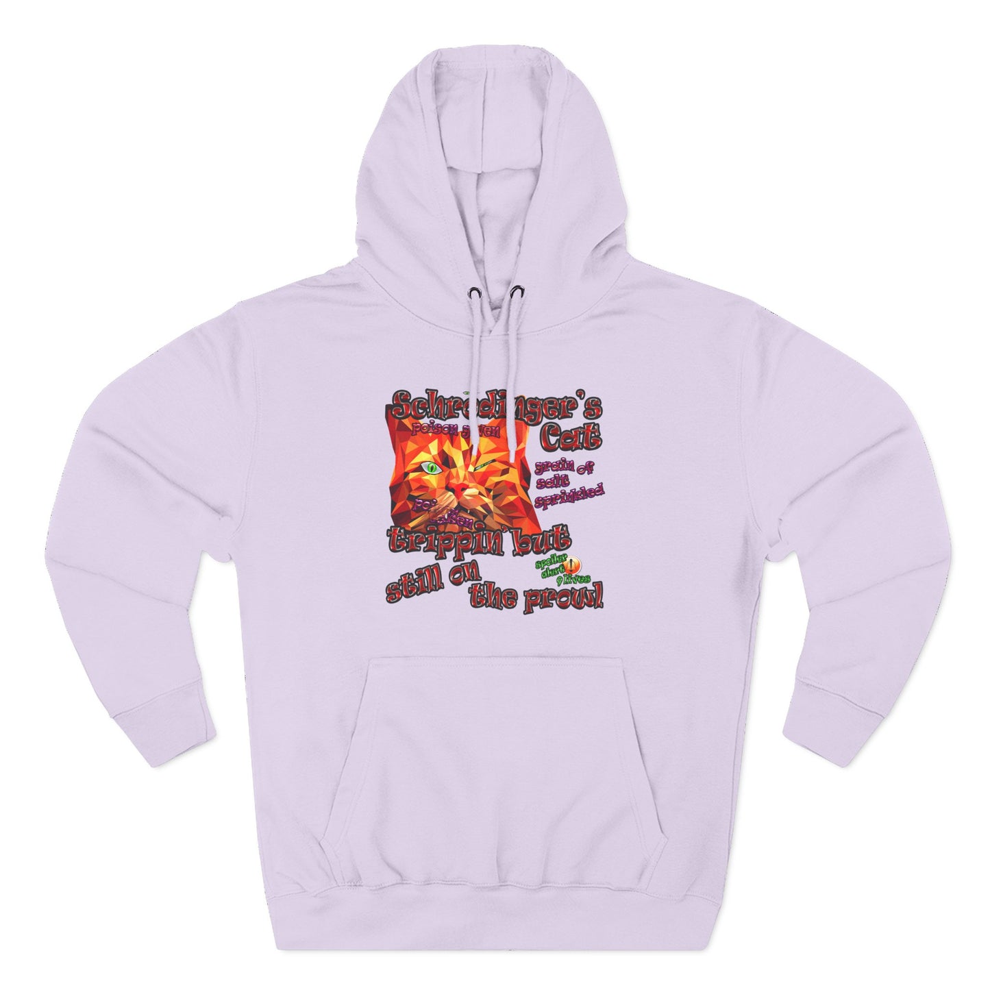 schrodinger's cat - Three-Panel Fleece Hoodie