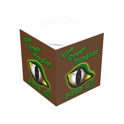 green monster - note cube (brown)