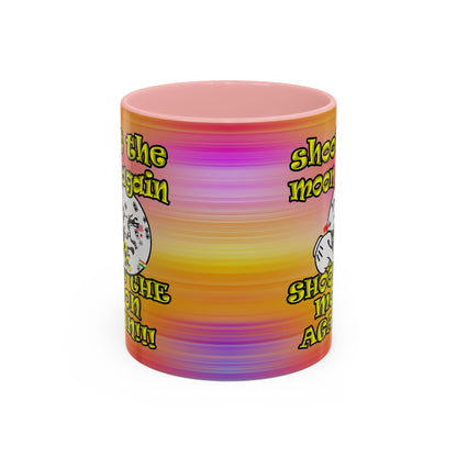 shoot the moon again - Accent Mug (color blur)