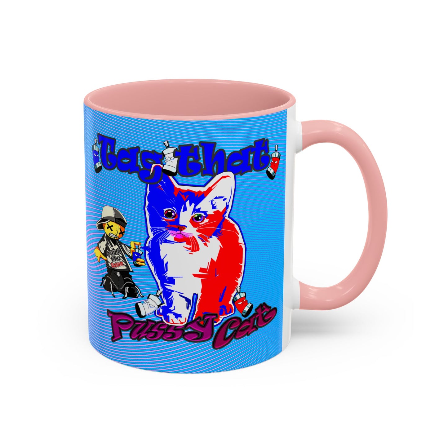 tag that - Accent Mug (light blue-purple wave)