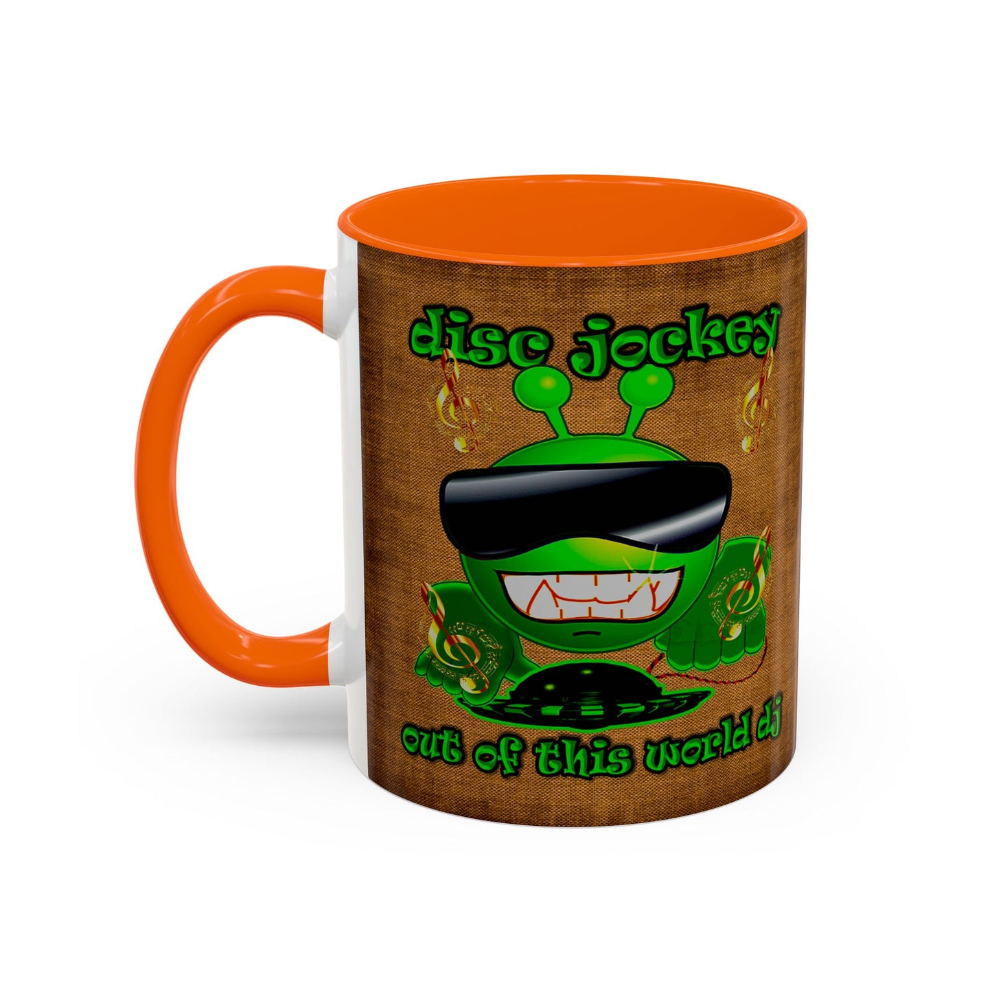 disc jockey - Accent Mug (brown papyrus)