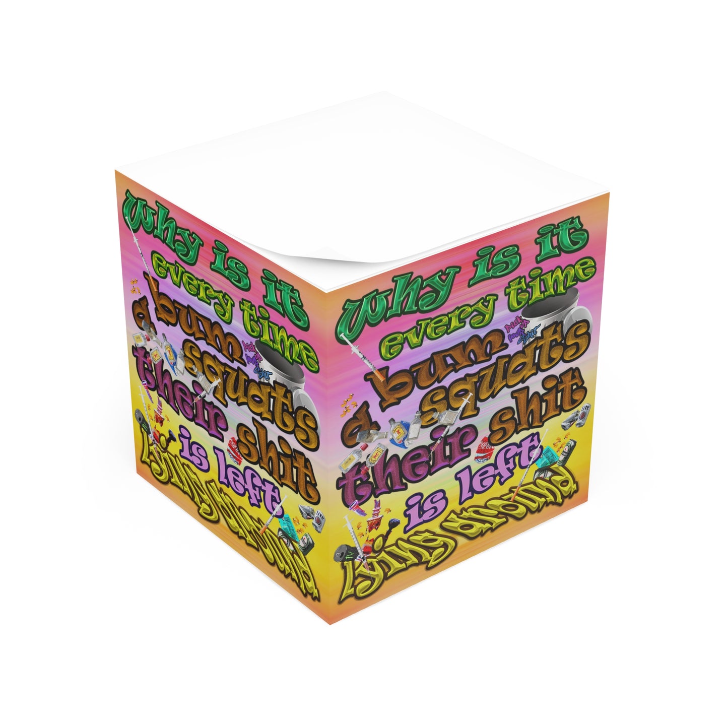 the bum's shit - note cube (color blur)