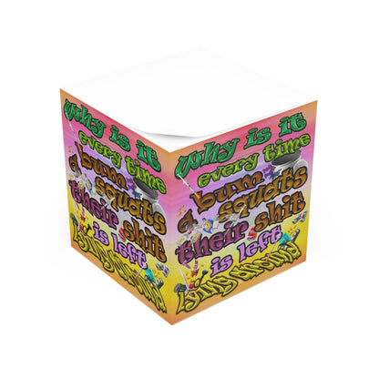 the bum's shit - note cube (color blur)