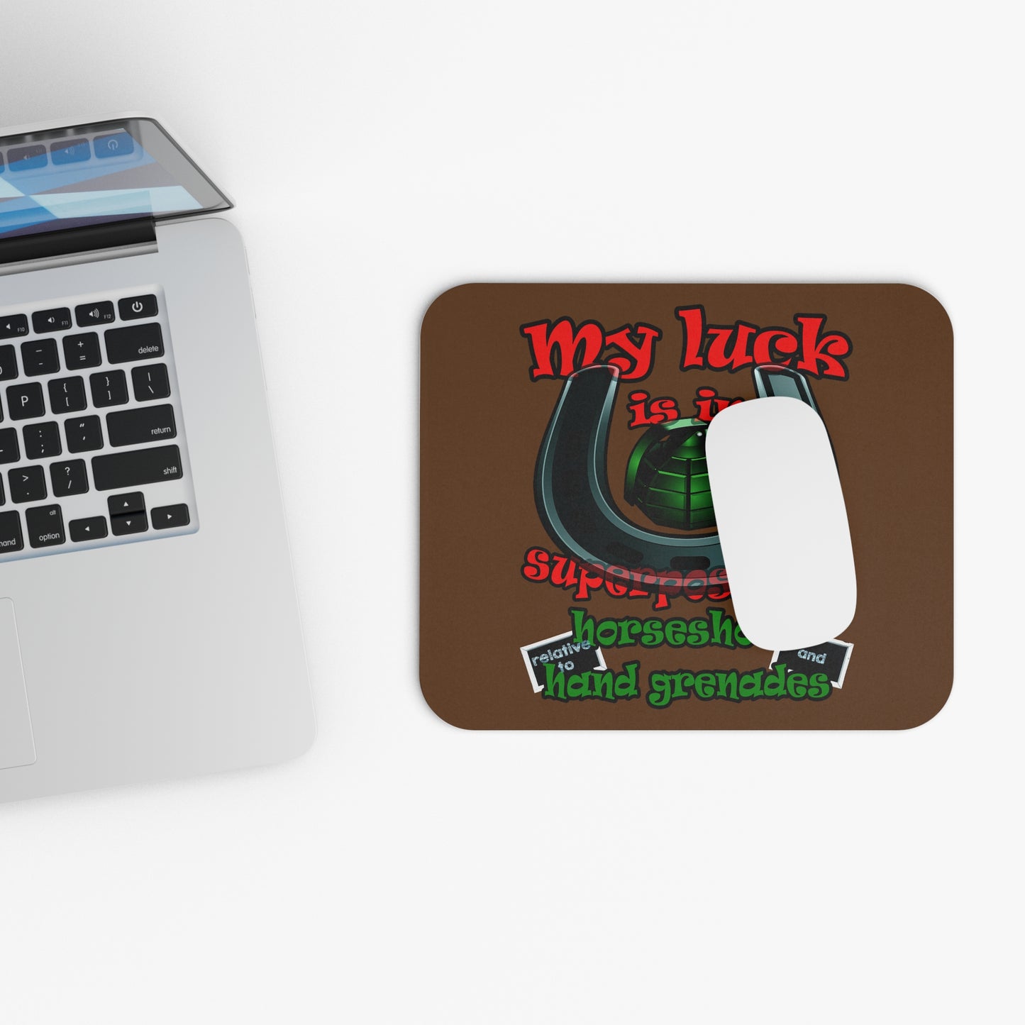 my luck - Mouse Pad (Rectangle) (brown)
