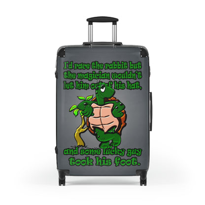 turtle race - Suitcase (grey-light grey)