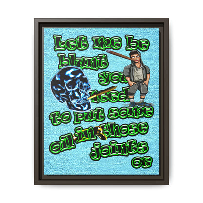 og - framed canvas art (faded blue)