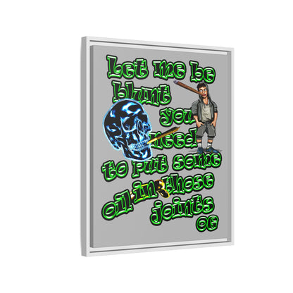 og - framed canvas art (light grey)