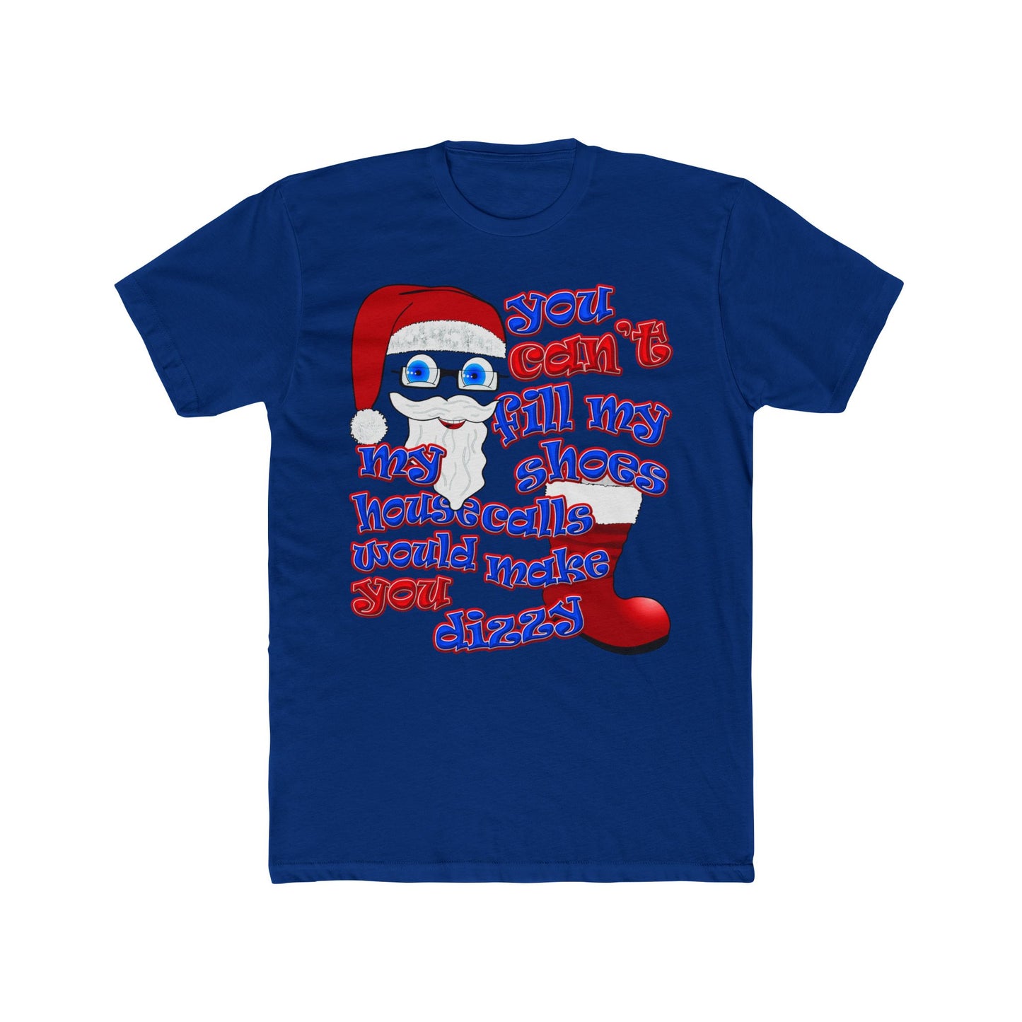 santa's shoes - Men's Cotton Crew Tee