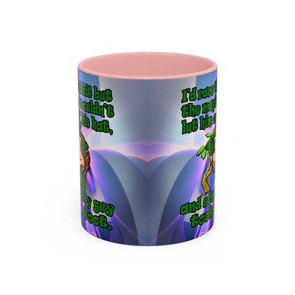 turtle race - Accent Mug (grey-pink wave)