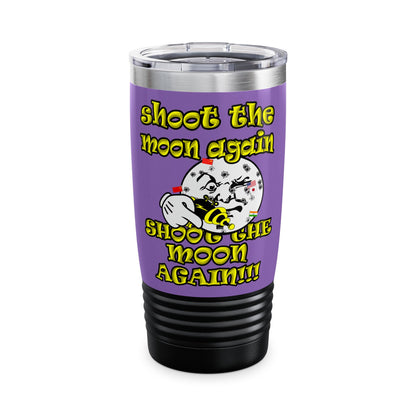 shoot the moon again - Ringneck Tumbler, 20oz (light purple)