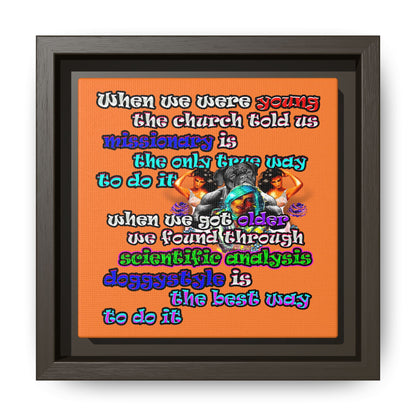 doggystyle - framed canvas art (crusta)