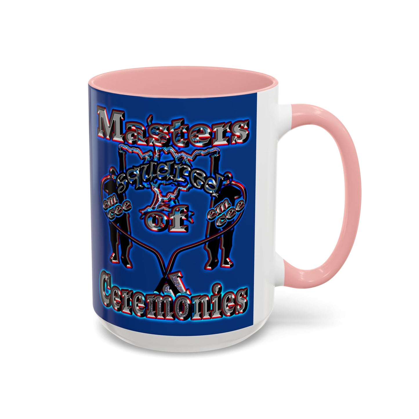 em cee squared - Accent Mug (dark blue)