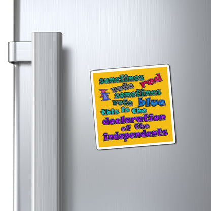 declaration of the independents - Magnets - (yellow)