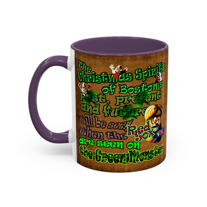 christmas spirits of boston - Accent Mug (brown papyrus)