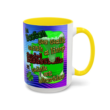 celtics logo - Accent Mug (purple wave)
