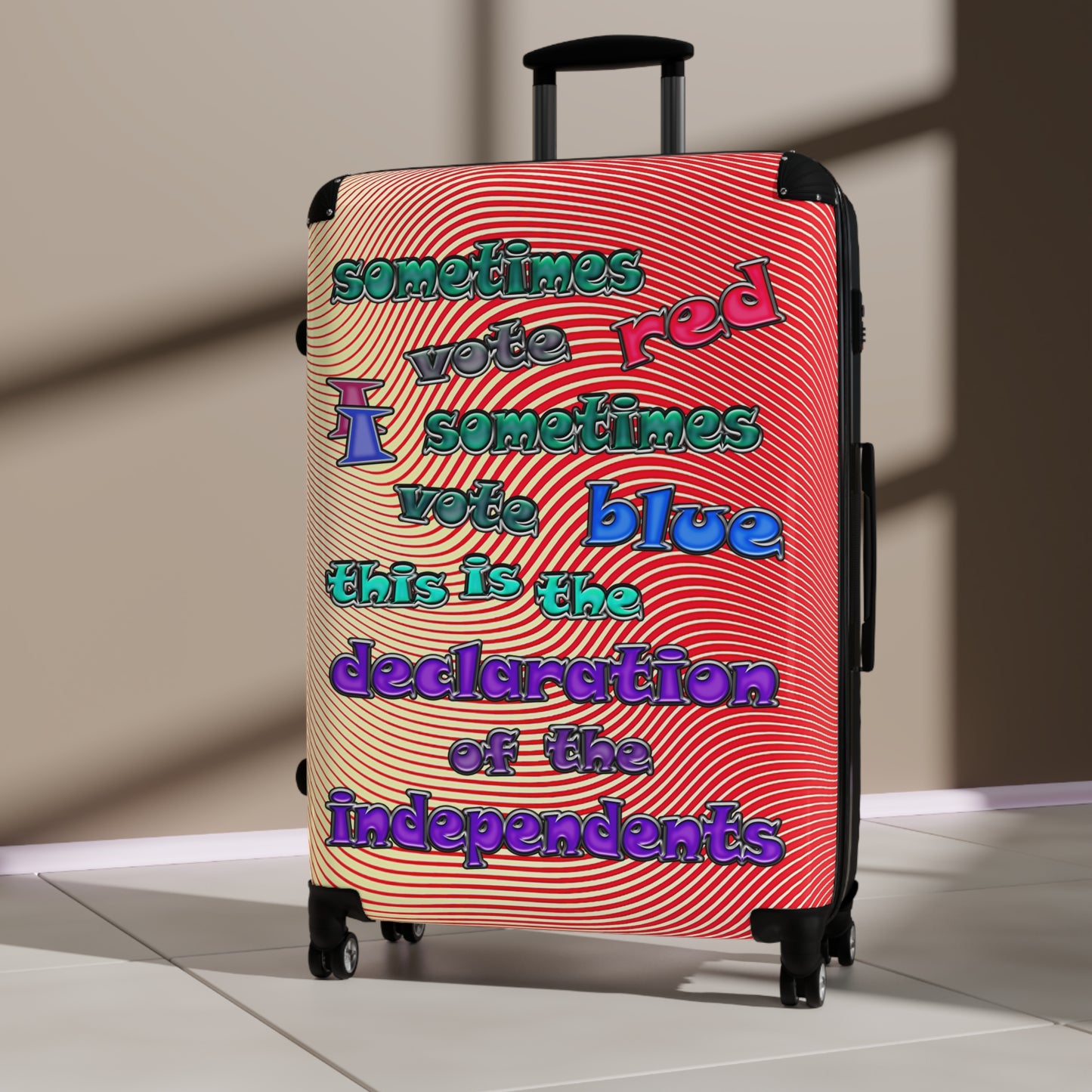 declaration of the independents - Suitcase (yellow-orange wave)