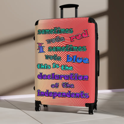 declaration of the independents - Suitcase (yellow-orange wave)
