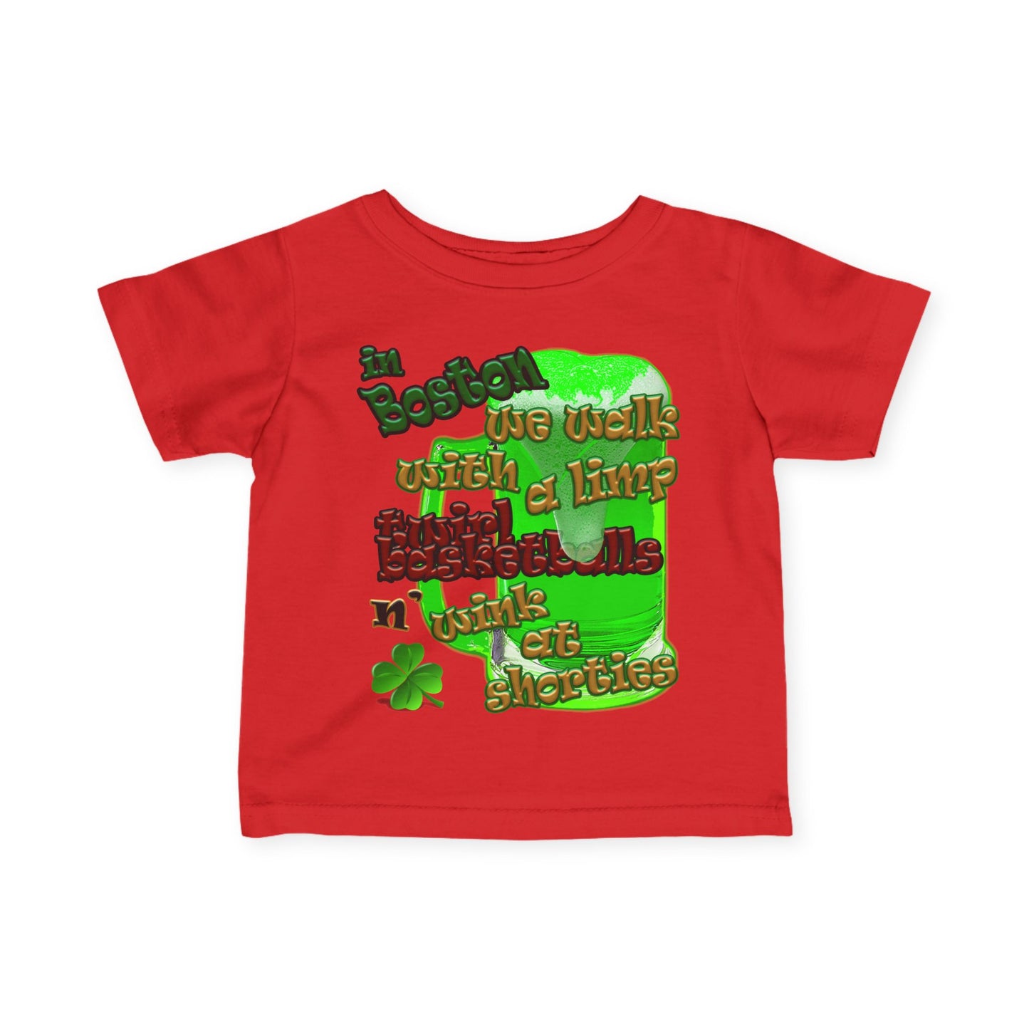 celtics logo - Infant Fine Jersey Tee