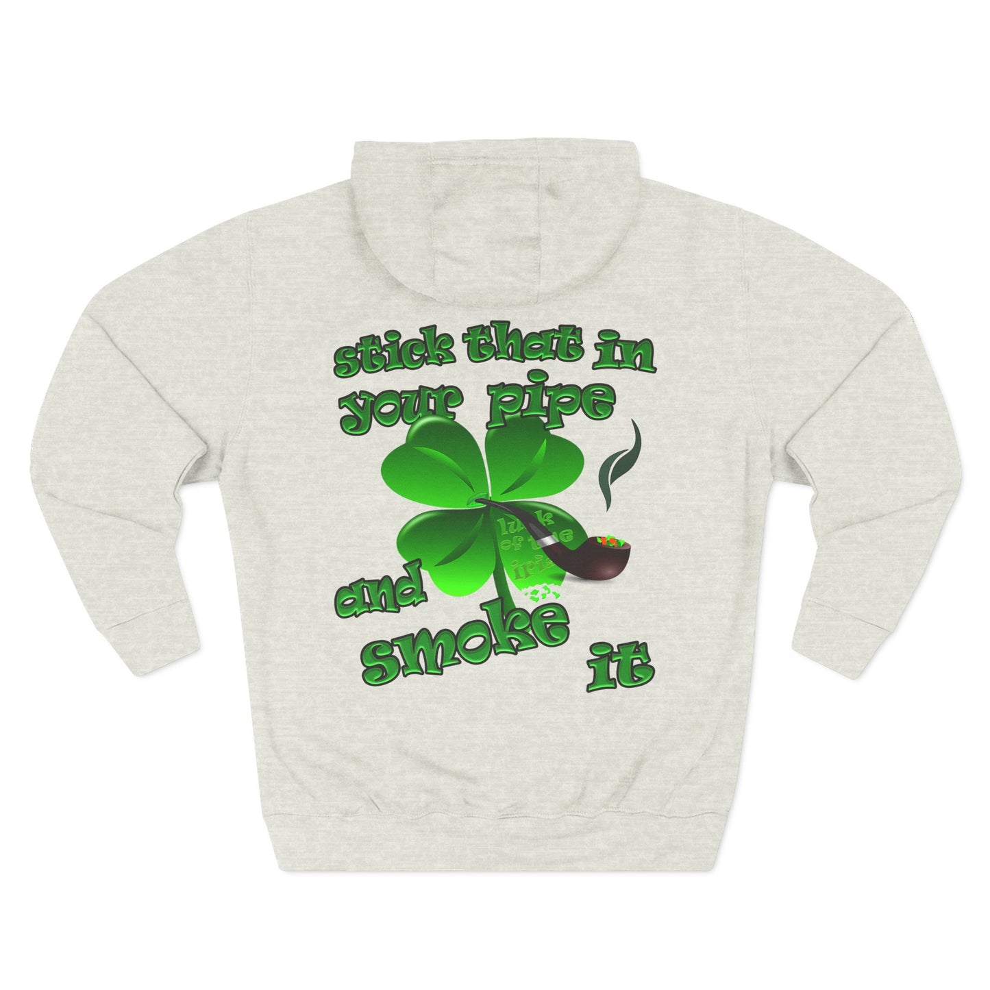 celtics logo - Three-Panel Fleece Hoodie