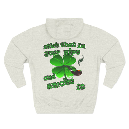 celtics logo - Three-Panel Fleece Hoodie