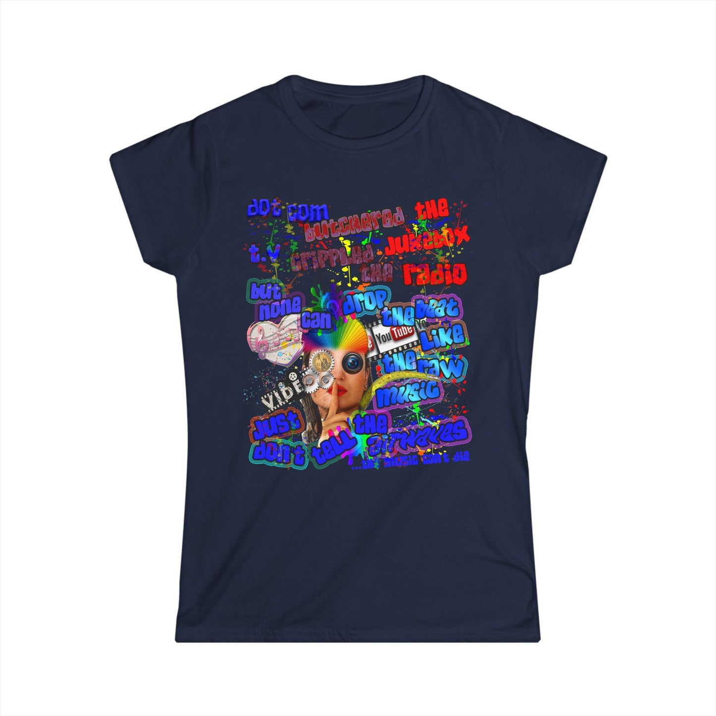 drop the beat - Women's Softstyle Tee