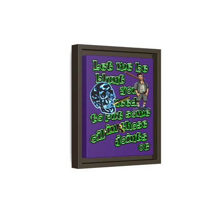 og - framed canvas art (purple)