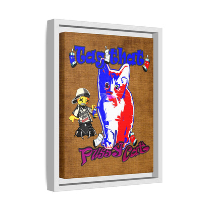 tag that - framed canvas art (brown papyrus)