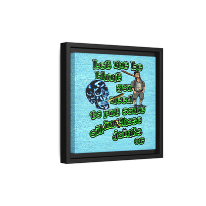 og - framed canvas art (faded blue)