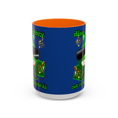 disc jockey - Accent Mug (dark blue)