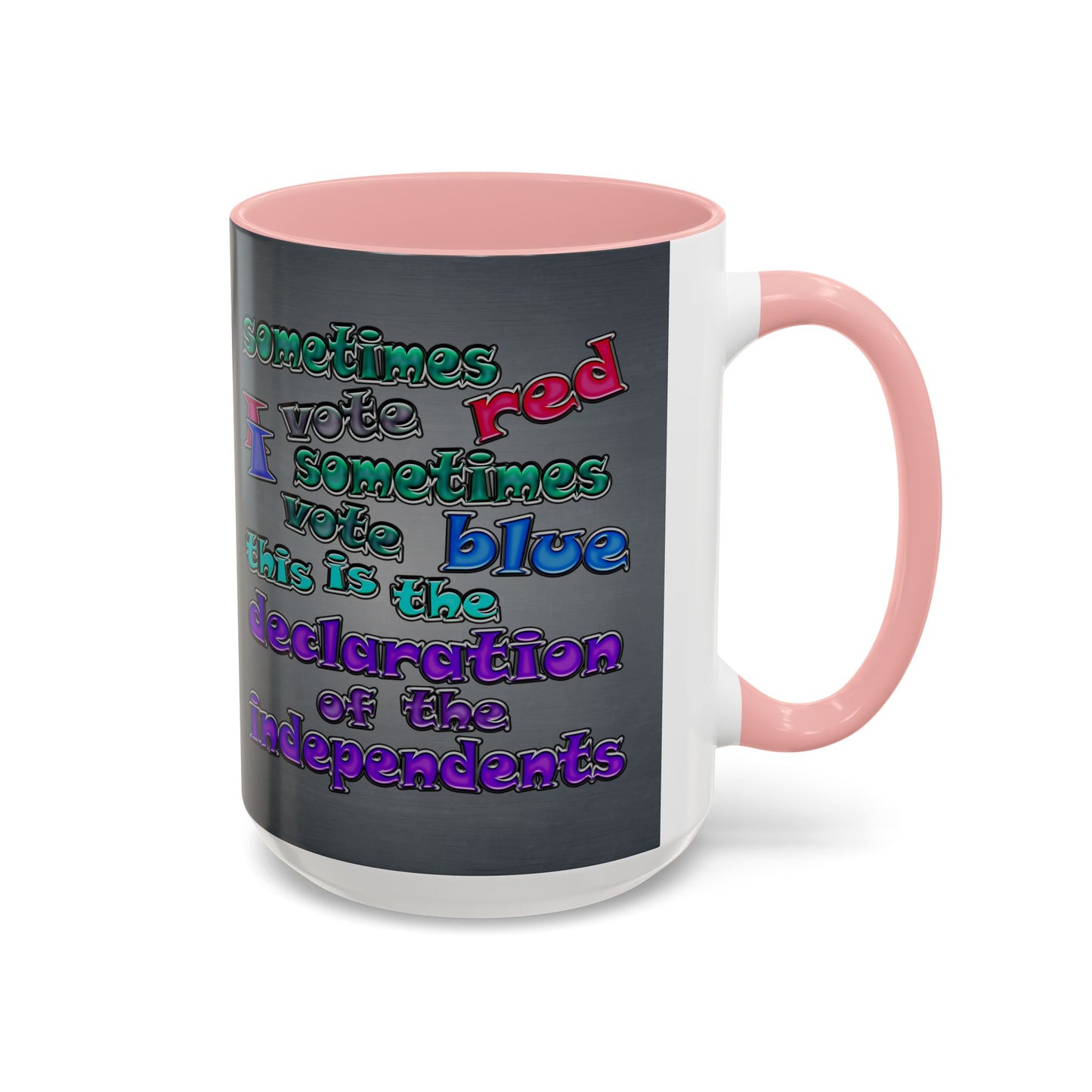 declaration of the independents - Accent Mug (grey-light grey)