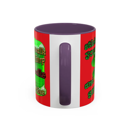 celtics logo - Accent Mug (red)