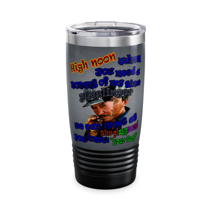 high noon - Ringneck Tumbler, 20oz (grey-light grey)