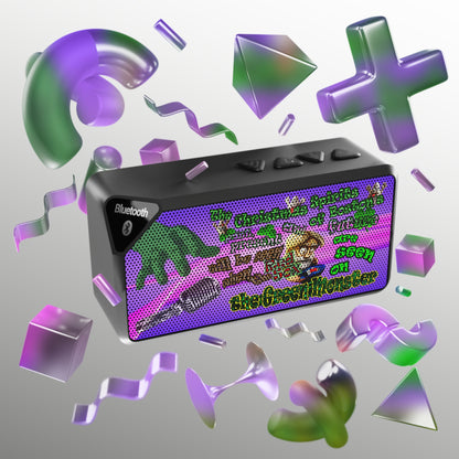 christmas spirits of boston - Jabba Bluetooth Speaker (purple-pink wave)