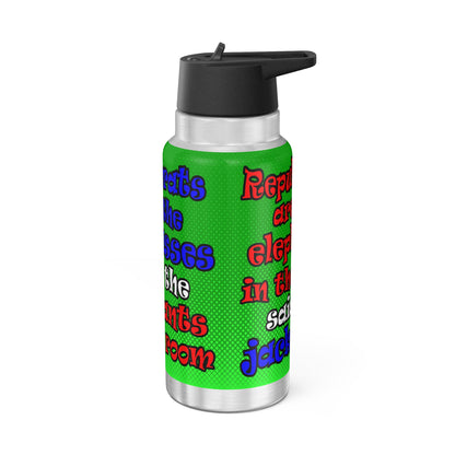 donkeys and elephants - Gator Tumbler, 32oz  (logo green)