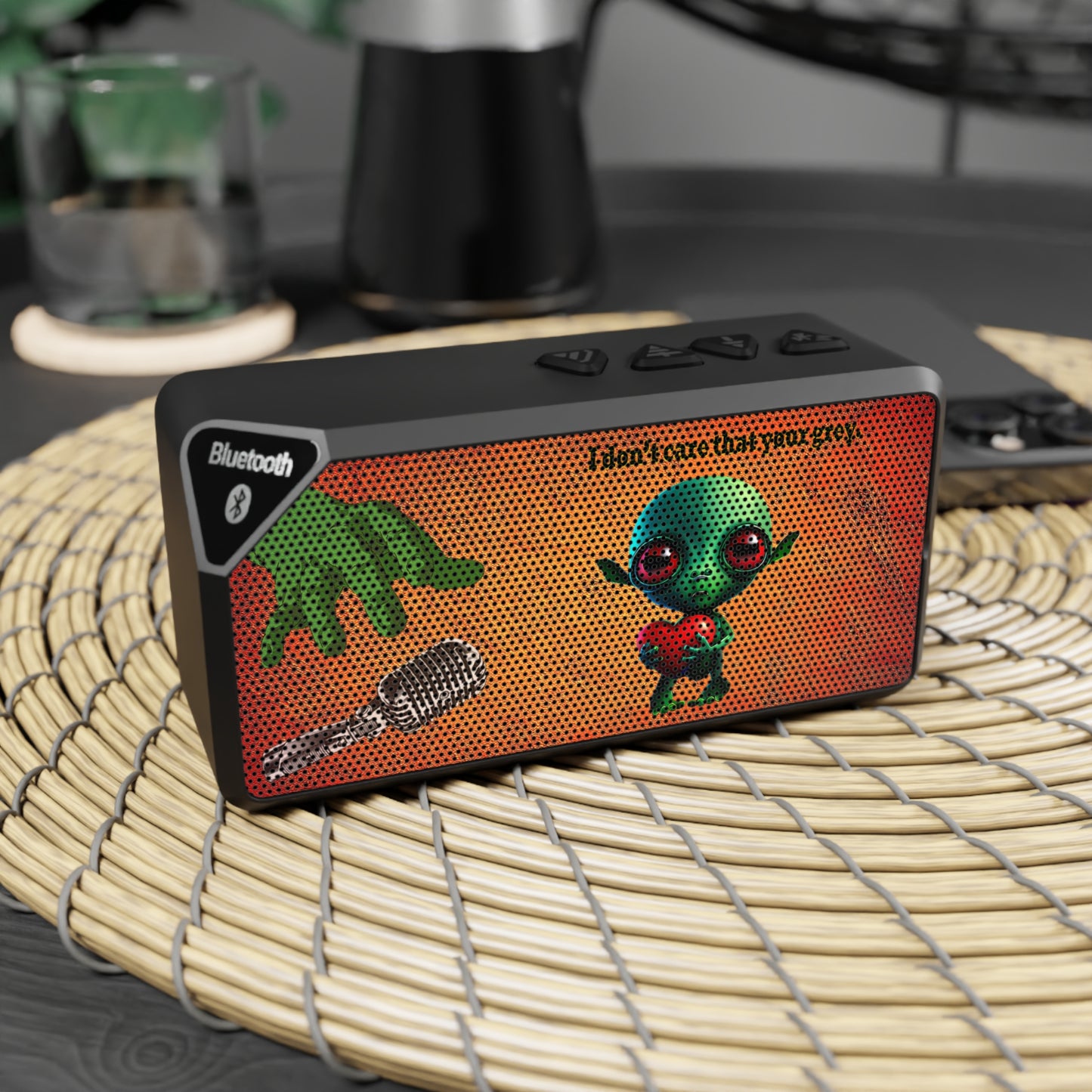 I don't care that your grey - Jabba Bluetooth Speaker (burnt orange)